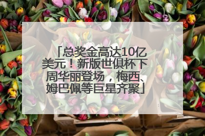 总奖金高达10亿美元！新版世俱杯下周华丽登场，梅西、姆巴佩等巨星齐聚
