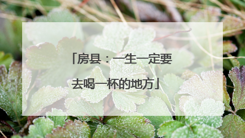 房县：一生一定要去喝一杯的地方