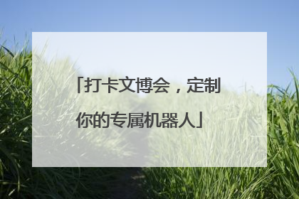打卡文博会，定制你的专属机器人