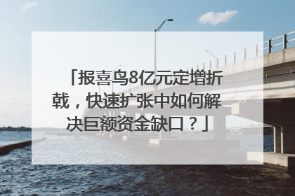 报喜鸟8亿元定增折戟，快速扩张中如何解决巨额资金缺口？