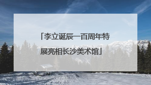 李立诞辰一百周年特展亮相长沙美术馆