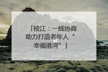 枝江：一线协商助力打造老年人“幸福港湾”