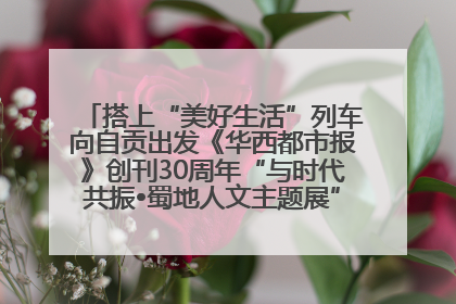 搭上“美好生活”列车向自贡出发《华西都市报》创刊30周年“与时代共振•蜀地人文主题展”5月30日开展丨美好生活有“盐”味