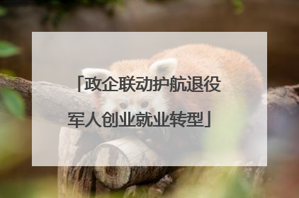 政企联动护航退役军人创业就业转型