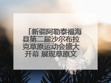 新疆阿勒泰福海县第二届沙尔布拉克草原运动会盛大开幕 展现草原文化魅力