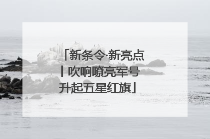 新条令·新亮点丨吹响嘹亮军号 升起五星红旗