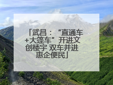 武昌：“直通车+大篷车”开进文创楼宇 双车并进惠企便民