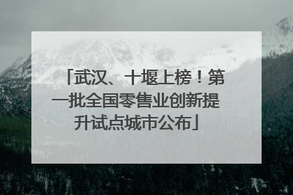 武汉、十堰上榜！第一批全国零售业创新提升试点城市公布