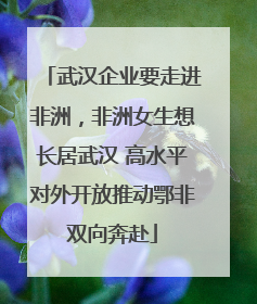 武汉企业要走进非洲，非洲女生想长居武汉 高水平对外开放推动鄂非双向奔赴