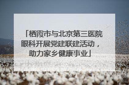 栖霞市与北京第三医院眼科开展党建联建活动，助力家乡健康事业