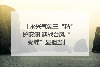 永兴气象三“精”护安澜 迎战台风“蝴蝶”显担当