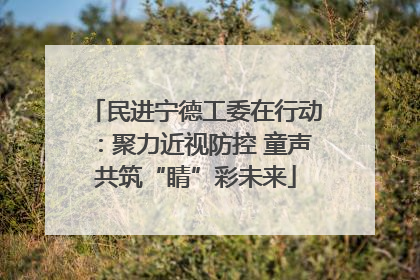 民进宁德工委在行动：聚力近视防控 童声共筑“睛”彩未来
