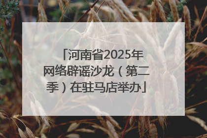 河南省2025年网络辟谣沙龙（第二季）在驻马店举办