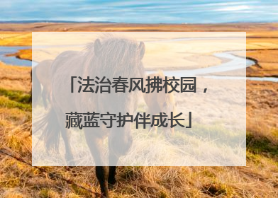 法治春风拂校园，藏蓝守护伴成长