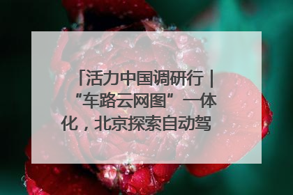 活力中国调研行｜“车路云网图”一体化，北京探索自动驾驶“加速度”