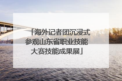 海外记者团沉浸式参观山东省职业技能大赛技能成果展