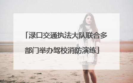渌口交通执法大队联合多部门举办驾校消防演练