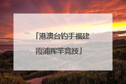 港澳台钓手福建霞浦挥竿竞技