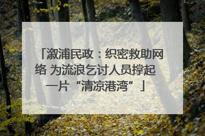 溆浦民政：织密救助网络 为流浪乞讨人员撑起一片“清凉港湾”