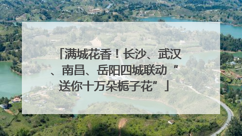 满城花香！长沙、武汉、南昌、岳阳四城联动“送你十万朵栀子花”
