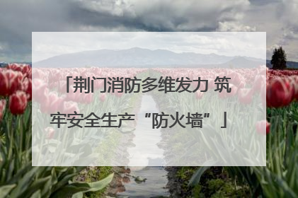 荆门消防多维发力 筑牢安全生产“防火墙”
