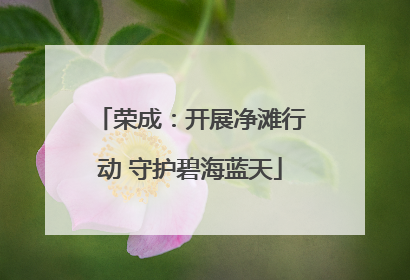 荣成:开展净滩行动 守护碧海蓝天