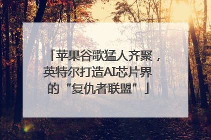 苹果谷歌猛人齐聚，英特尔打造AI芯片界的“复仇者联盟”