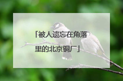 被人遗忘在角落里的北京铜厂