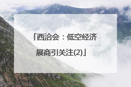 西洽会：低空经济展商引关注(2)