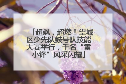 超飒，超燃！望城区少先队鼓号队技能大赛举行，千名“雷小锋”风采闪耀