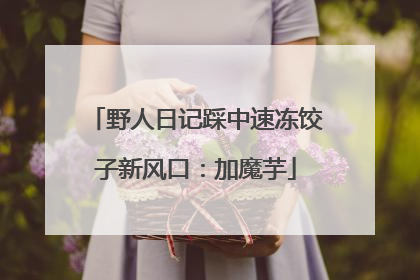 野人日记踩中速冻饺子新风口：加魔芋