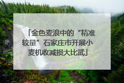 金色麦浪中的“精准较量”石家庄市开展小麦机收减损大比武