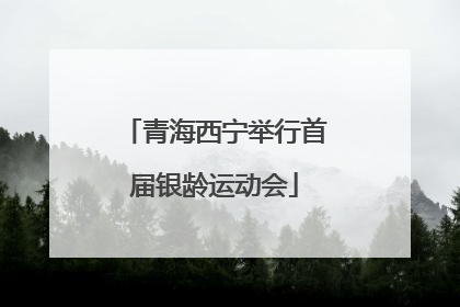 青海西宁举行首届银龄运动会