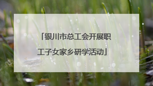 银川市总工会开展职工子女家乡研学活动