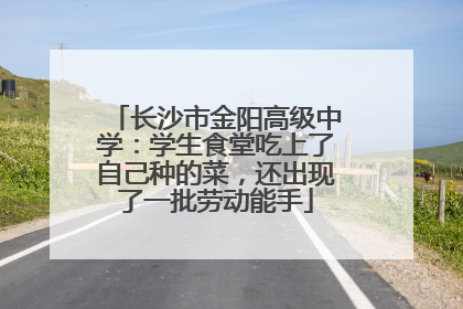 长沙市金阳高级中学：学生食堂吃上了自己种的菜，还出现了一批劳动能手