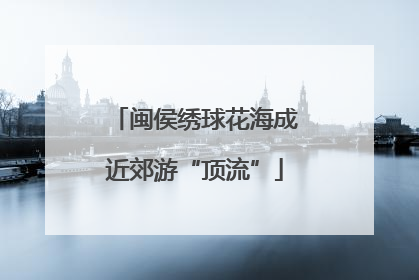 闽侯绣球花海成近郊游“顶流”