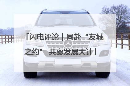 闪电评论｜同赴“友城之约” 共襄发展大计