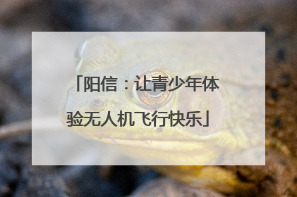 阳信：让青少年体验无人机飞行快乐