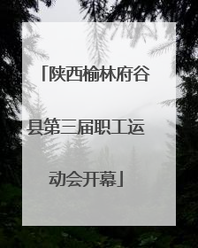 陕西榆林府谷县第三届职工运动会开幕