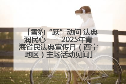 雪豹“跃”动间 法典润民心——2025年青海省民法典宣传月（西宁地区）主场活动见闻