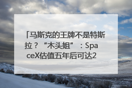 马斯克的王牌不是特斯拉？“木头姐”：SpaceX估值五年后可达2.5万亿美元！