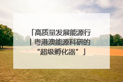 高质量发展能源行丨粤港澳能源科研的“超级孵化器”