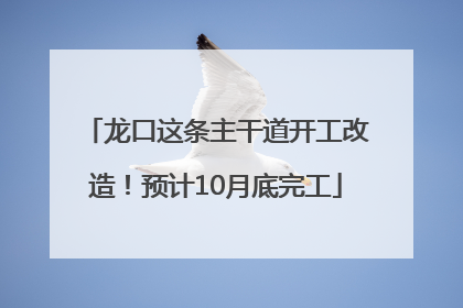 龙口这条主干道开工改造！预计10月底完工