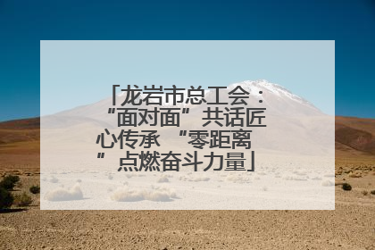 龙岩市总工会：“面对面”共话匠心传承 “零距离”点燃奋斗力量