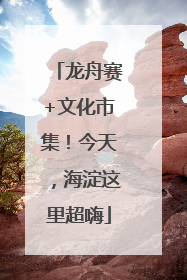 龙舟赛+文化市集！今天，海淀这里超嗨
