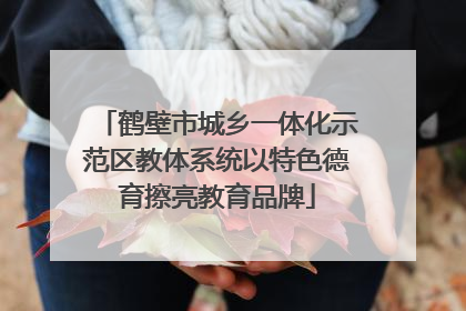 鹤壁市城乡一体化示范区教体系统以特色德育擦亮教育品牌