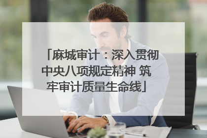 麻城审计：深入贯彻中央八项规定精神 筑牢审计质量生命线