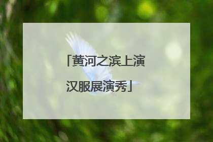 黄河之滨上演汉服展演秀
