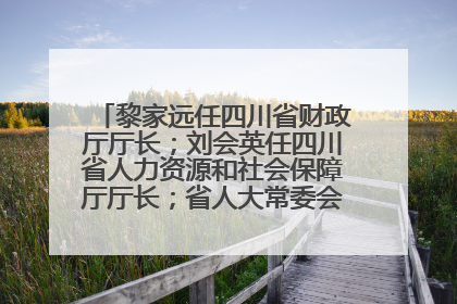 黎家远任四川省财政厅厅长；刘会英任四川省人力资源和社会保障厅厅长；省人大常委会任免一批干部