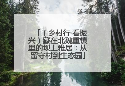 （乡村行·看振兴）藏在北魏重镇里的坝上雅居：从留守村到生态园